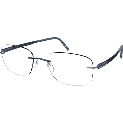 Blaue Sphärische Brillenfassung Blend - Silhouette - Modalova