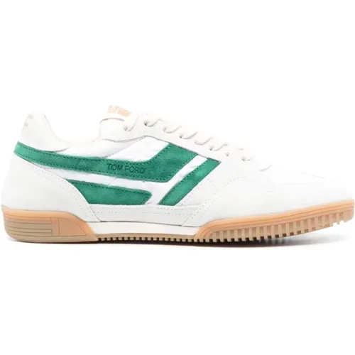 Green Amber Low Top Sneakers , male, Sizes: 5 1/2 UK - Tom Ford - Modalova