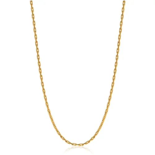Gold Paperclip Chain Necklace , male, Sizes: ONE SIZE - Nialaya - Modalova