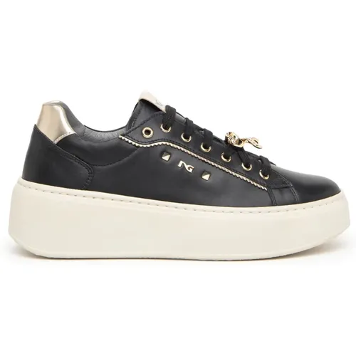 Sneakers Plat , female, Sizes: 6 UK, 7 UK, 5 UK - Nerogiardini - Modalova