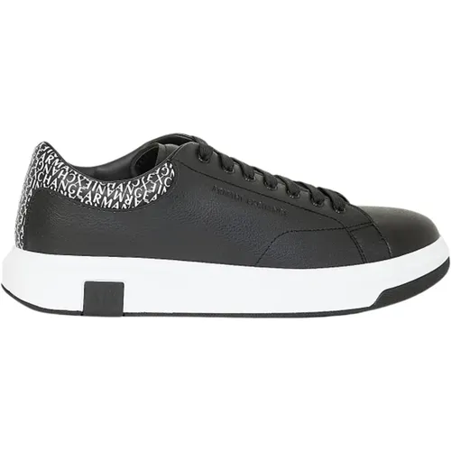 Schwarze Niedrige Sneakers - Armani Exchange - Modalova