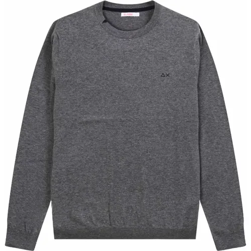 Herren Dunkelgrauer Pullover , Herren, Größe: XL - Sun68 - Modalova