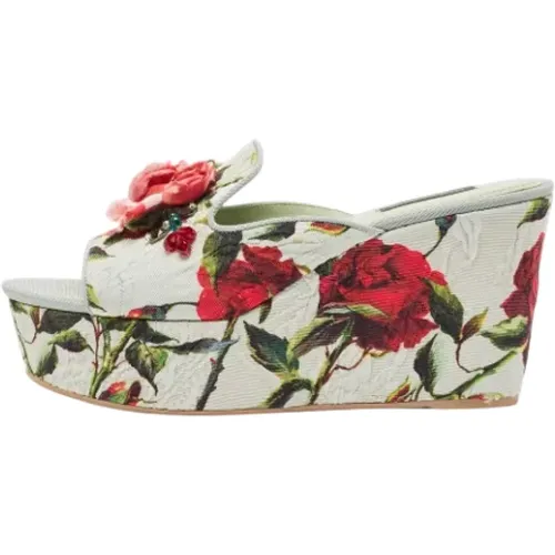Pre-owned Canvas sandals , female, Sizes: 6 UK - Dolce & Gabbana Pre-owned - Modalova