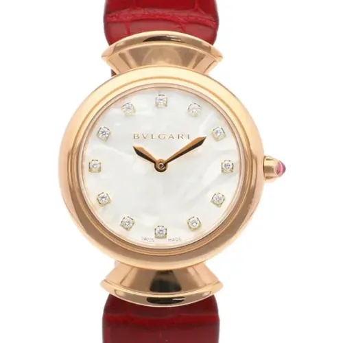 Pre-owned Leather watches , female, Sizes: ONE SIZE - Bvlgari Vintage - Modalova