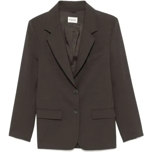 Wool Blend Blazer Jacket , female, Sizes: S, L - P.a.r.o.s.h. - Modalova