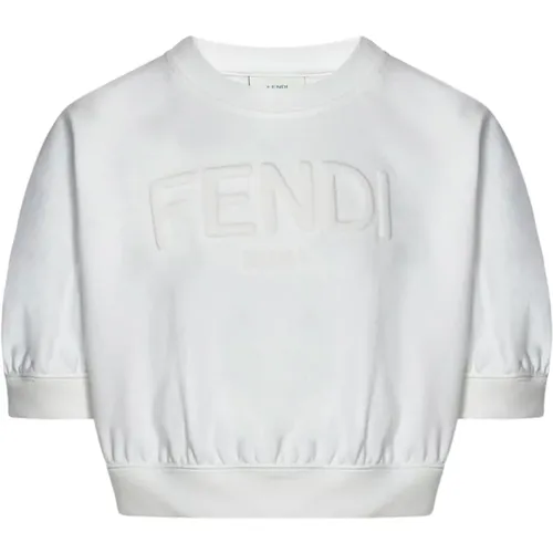 Sweatshirts,Weiße Pullover für Kinder - Fendi - Modalova