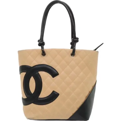 Leather Chanel Tote Bag , female, Sizes: ONE SIZE - Chanel Vintage - Modalova