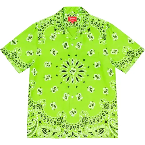 Limited Edition Bandana Silk Shirt , male, Sizes: S, M - Supreme - Modalova