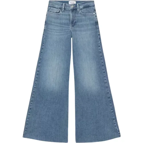 Wide Jeans , female, Sizes: W26, W24 - Frame - Modalova