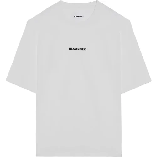 Kurzarm Rundhals T-Shirt , Herren, Größe: S - Jil Sander - Modalova