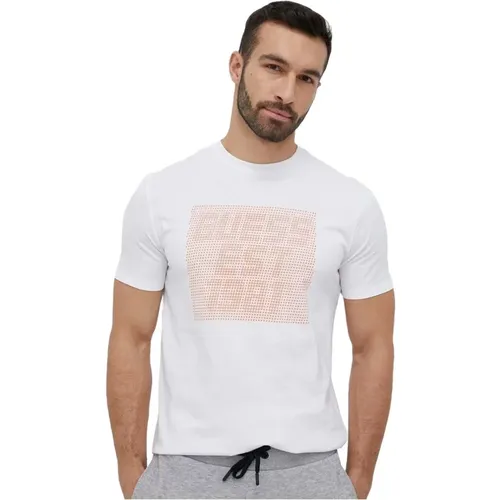 Modernes Sherad Cn T-Shirt , Herren, Größe: M - Guess - Modalova