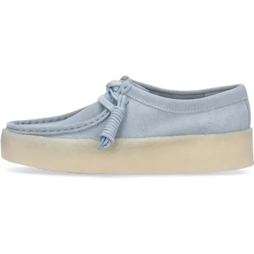 Suede Wallabee Cup Moccasin Shoe , female, Sizes: 4 UK, 4 1/2 UK, 7 UK - Clarks - Modalova