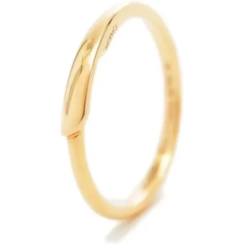 Pre-owned gold gold ring , female, Sizes: ONE SIZE - Hermès Vintage - Modalova