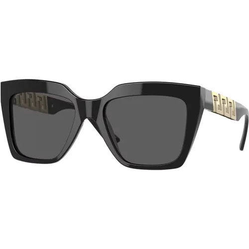 Grey Sunglasses, Shaded Sunglasses - Versace - Modalova