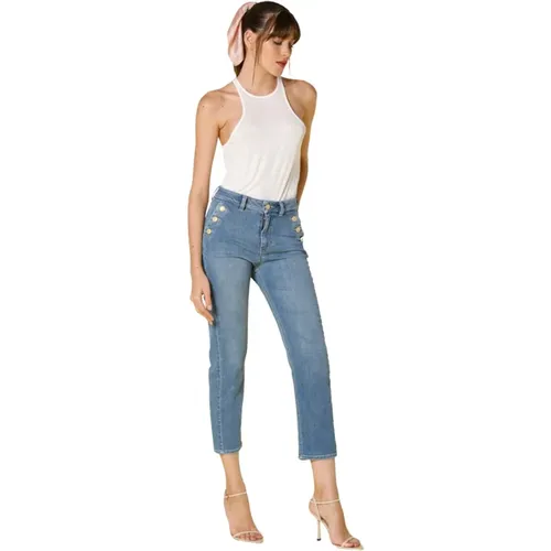 Cropped Jeans , Damen, Größe: W27 - Mason's - Modalova