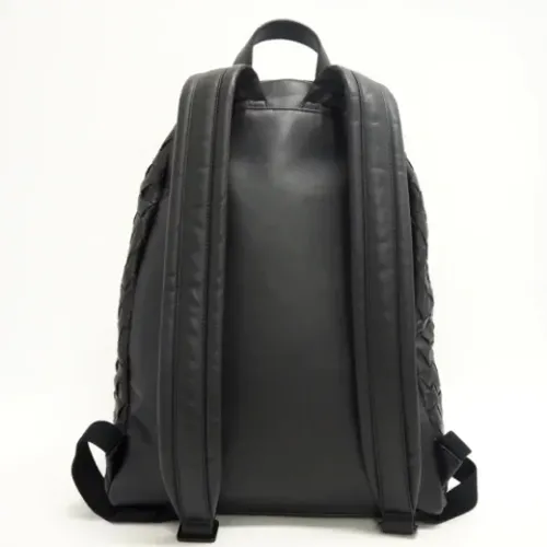 Pre-owned Leather backpacks , male, Sizes: ONE SIZE - Bottega Veneta Vintage - Modalova