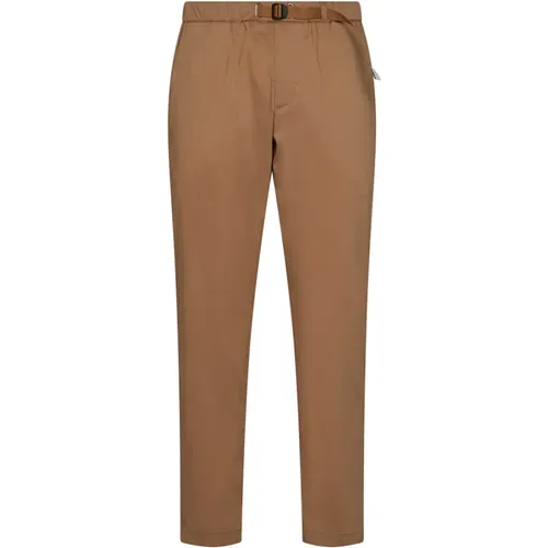 Elastic Waist Trousers with Belt , male, Sizes: L, M, XL, 2XL - White Sand - Modalova