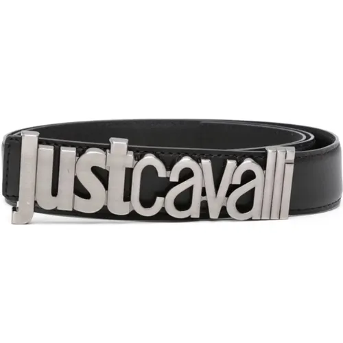 Belt with Vitello Liscio Opaco , male, Sizes: 105 CM, 110 CM, 90 CM, 100 CM - Just Cavalli - Modalova