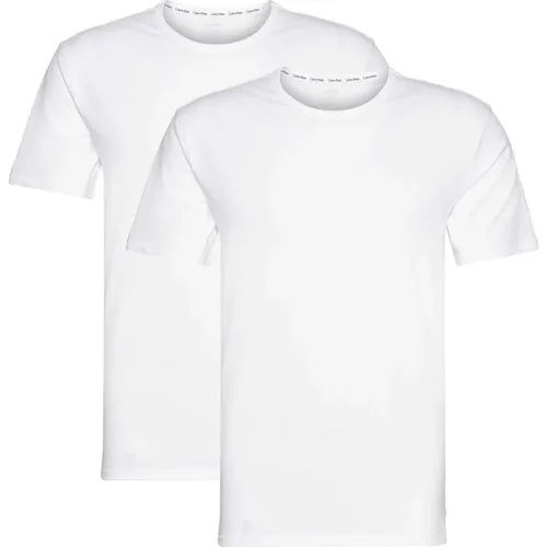 P S/S T-Shirt Mit Rundhals , Herren, Größe: M - Calvin Klein - Modalova