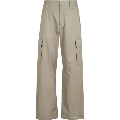 Men's Clothing Trousers Nude & Neutrals Ss24 , male, Sizes: M, XS, S - Off White - Modalova