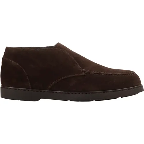 Braune Wildleder Slip-On Stiefeletten , Herren, Größe: 40 EU - Doucal's - Modalova