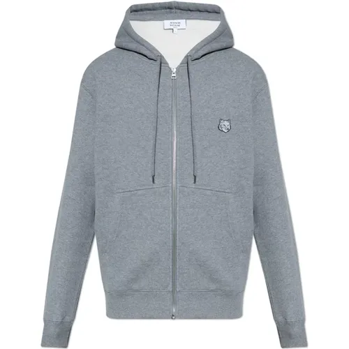 Reißverschluss-Sweatshirt , Herren, Größe: L - Maison Kitsuné - Modalova