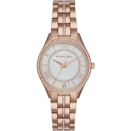 Lauryn Rosegold Bracelet Watch , female, Sizes: ONE SIZE - Michael Kors - Modalova