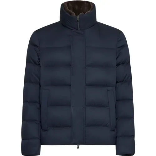 Navy Quilted Bomber Jacket , Herren, Größe: 3XL - Herno - Modalova