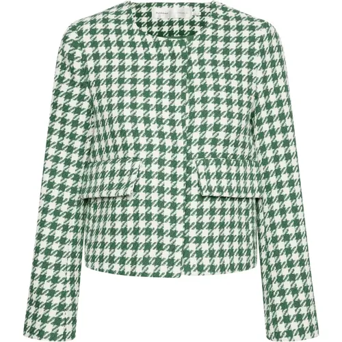 Checked Jacket with Flap Pockets , female, Sizes: L - InWear - Modalova