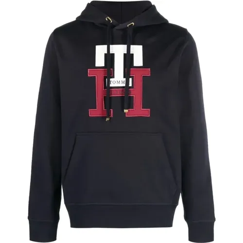 Heavyweight hoodie , male, Sizes: XL, L, S - Tommy Hilfiger - Modalova