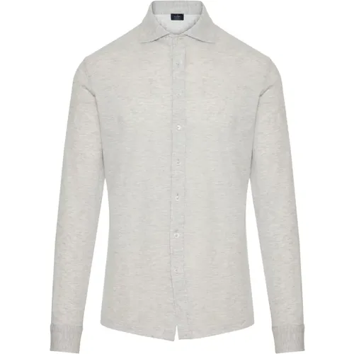 Cotton piquet shirt , male, Sizes: 4XL, M, XL, 2XL, 3XL - Barba - Modalova