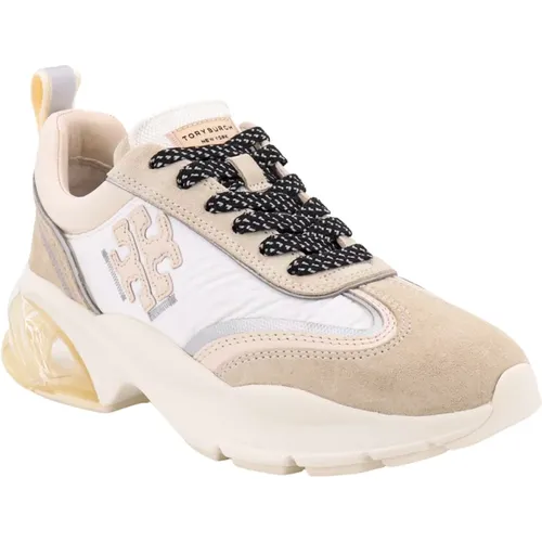 Nylon and Suede Sneakers Aw23 , female, Sizes: 6 UK - TORY BURCH - Modalova