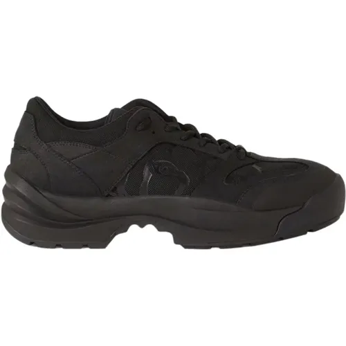 Work Lace Up Sneakers - High-Quality Leather, Round Toe, K-Tiger Signature , male, Sizes: 10 UK - Kenzo - Modalova
