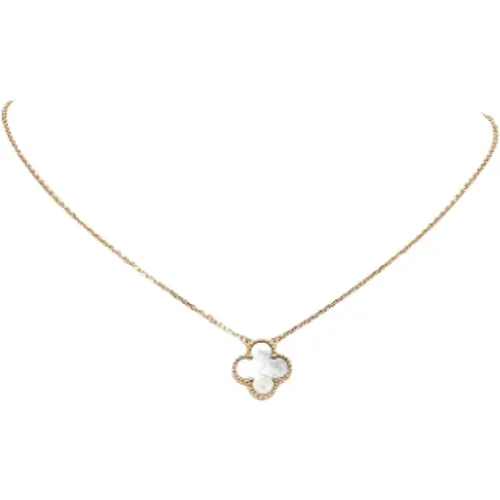 Pre-owned Gold necklaces , female, Sizes: ONE SIZE - Van Cleef & Arpels Pre-owned - Modalova