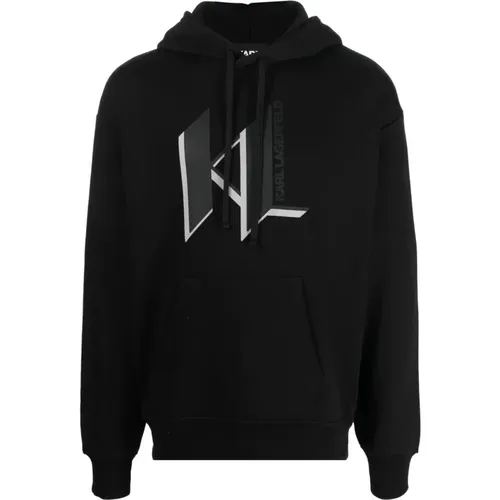 Unisex loungewear hoodie , male, Sizes: S, L - Karl Lagerfeld - Modalova
