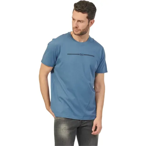Herren 100% Baumwoll-T-Shirt mit 3D-Logo - Harmont & Blaine - Modalova