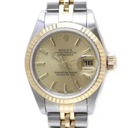 Pre-owned Metal watches , female, Sizes: ONE SIZE - Rolex Vintage - Modalova