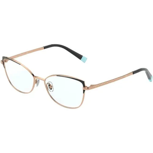 Schwarz Roségold Brillengestelle , Damen, Größe: 53 MM - Tiffany - Modalova