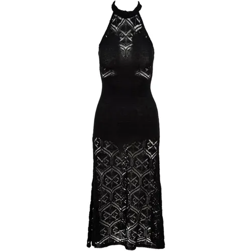Schwarzes Kleid Vskd05025 V1 Stil , Damen, Größe: XS - Akep - Modalova
