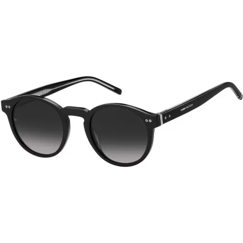 Stilvolle Sonnenbrille mit dunkelgrauen Gläsern - Tommy Hilfiger - Modalova