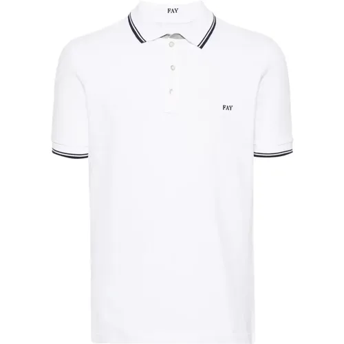 Polo Shirts , Herren, Größe: L - Fay - Modalova