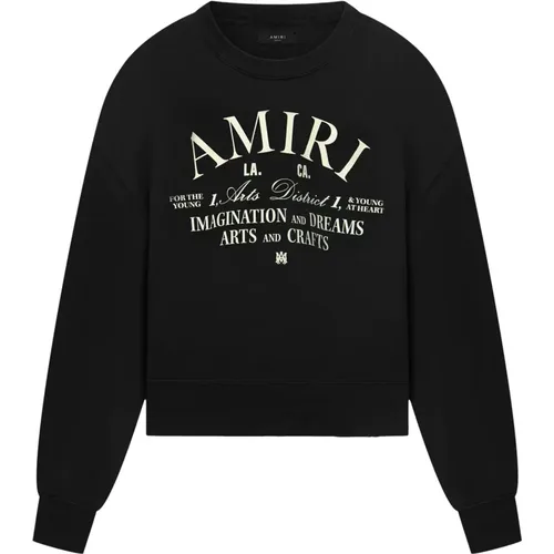 Schwarzer Pullover mit Randdetail - Amiri - Modalova