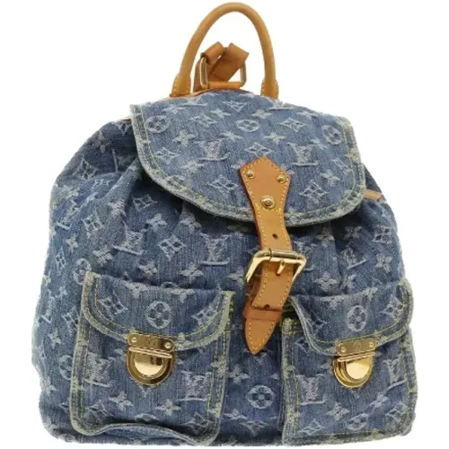 Pre-owned Denim backpacks , female, Sizes: ONE SIZE - Louis Vuitton Vintage - Modalova