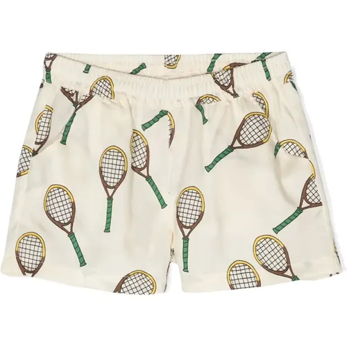 Tennis Grafik Weiße Shorts - Mini Rodini - Modalova