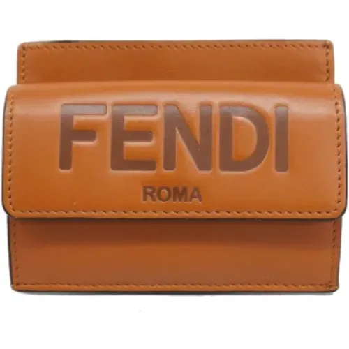 Pre-owned Leather wallets , female, Sizes: ONE SIZE - Fendi Vintage - Modalova