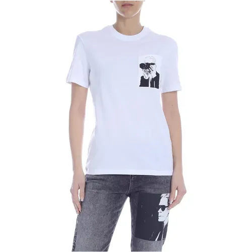 T-Shirts , Damen, Größe: M - Karl Lagerfeld - Modalova