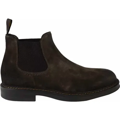 Suede Beatles Chelsea Ankle Boots , male, Sizes: 7 UK, 9 UK, 8 UK, 10 UK - Doucal's - Modalova