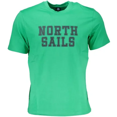 Cotton Crew Neck T-Shirt , male, Sizes: 3XL, S, 2XL, M, L, XL - North Sails - Modalova