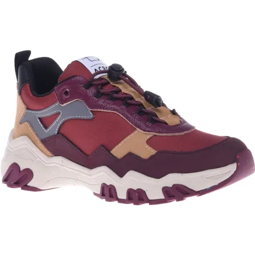 Trainers in burgundy eco-leather , female, Sizes: 3 UK, 6 UK, 4 UK, 5 UK - Baldinini - Modalova