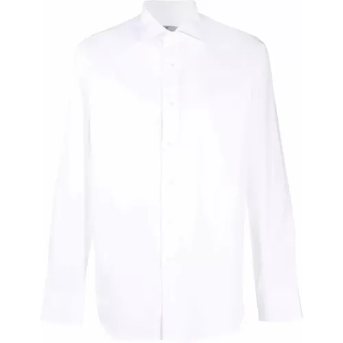 Italian Cotton Dress Shirt , male, Sizes: 2XL, 3XL, XL - Canali - Modalova